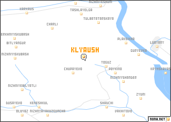 map of Klyaush