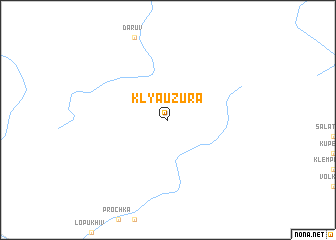 map of Klyauzura