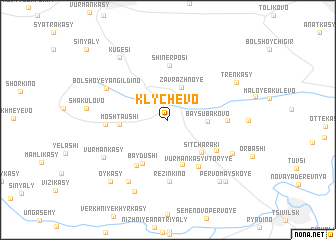 map of Klychevo