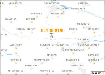 map of Klymkivtsi