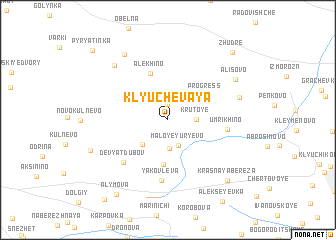 map of Klyuchevaya