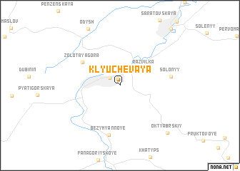 map of (( Klyuchevaya ))