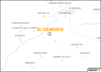 map of Klyuchevaya