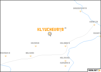 map of Klyuchevaya