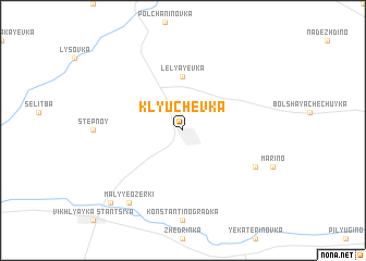 map of Klyuchëvka