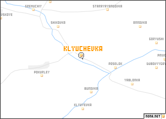 map of Klyuchëvka