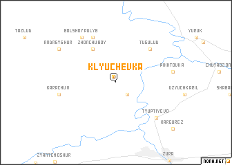 map of Klyuchëvka