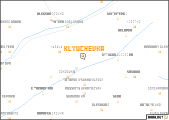 map of Klyuchëvka