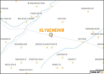 map of Klyuchëvka