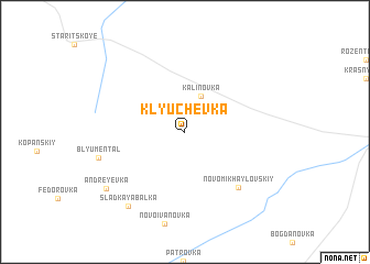 map of Klyuchëvka