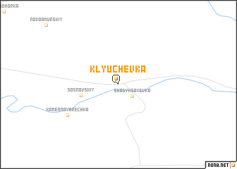 map of Klyuchëvka