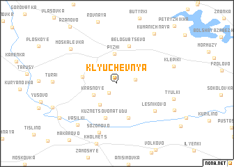 map of Klyuchevnya