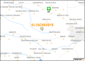 map of Klyuchevoye