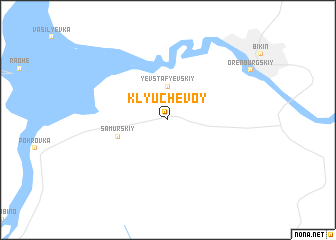 map of Klyuchevoy