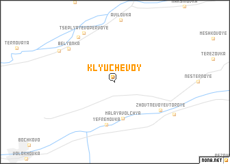 map of Klyuchevoy