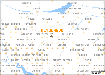 map of Klyuchevo