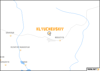 map of Klyuchevskiy