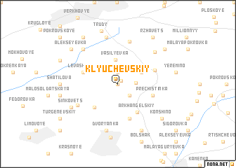 map of Klyuchëvskiy