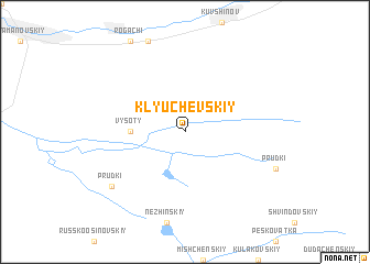 map of Klyuchevskiy