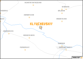 map of Klyuchevskiy