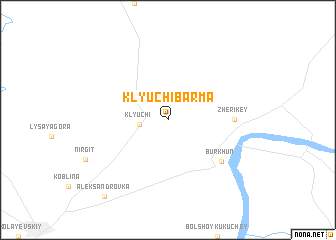 map of Klyuchi-Barma