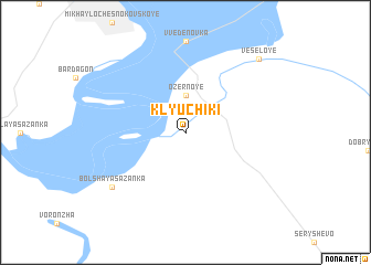 map of Klyuchiki