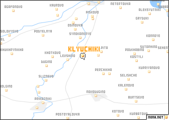 map of Klyuchiki