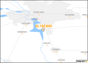 map of Klyuchiki