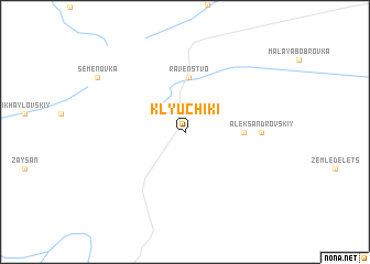 map of Klyuchiki