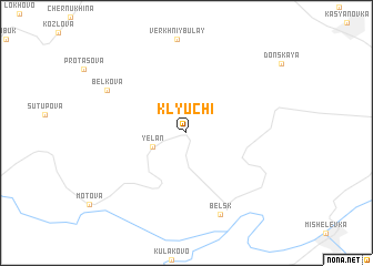 map of Klyuchi