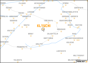 map of Klyuchi