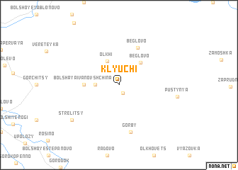 map of Klyuchi