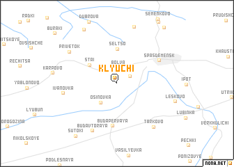 map of Klyuchi