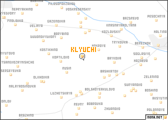 map of Klyuchi