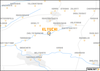 map of Klyuchi