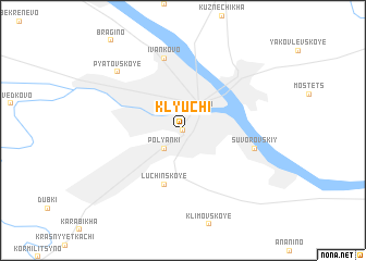 map of Klyuchi