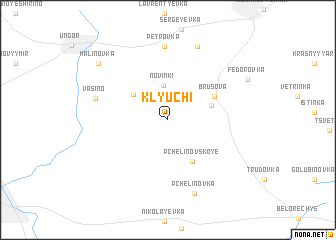 map of Klyuchi