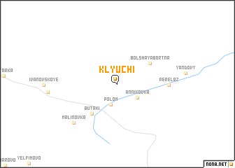 map of Klyuchi