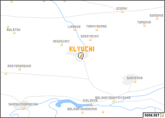 map of Klyuchi