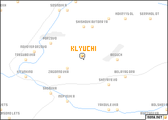 map of Klyuchi