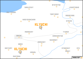 map of Klyuchi