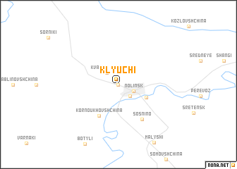 map of Klyuchi