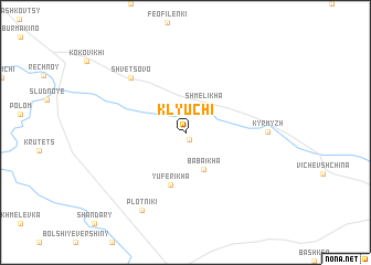 map of Klyuchi