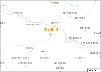 map of Klyuchi