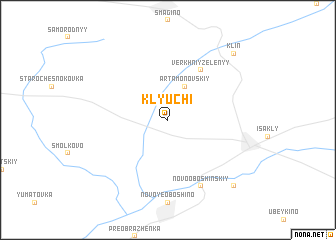 map of Klyuchi
