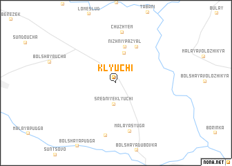 map of Klyuchi