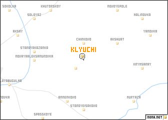 map of Klyuchi