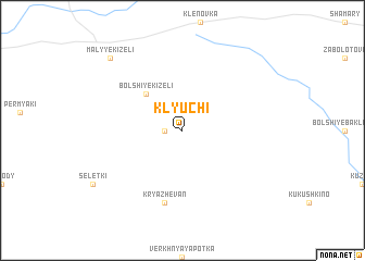 map of Klyuchi