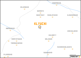 map of Klyuchi