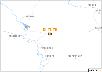map of Klyuchi